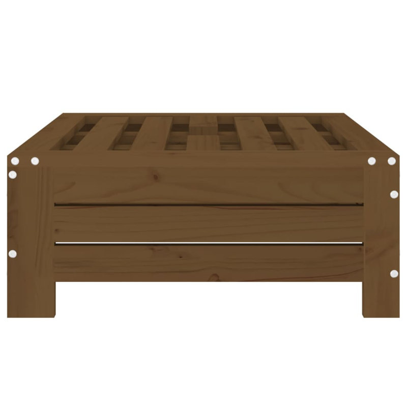 Parasol Base Cover Solid Wood Pine, Honey Brown