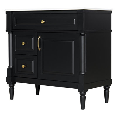36" Bathroom Vanity With Sink