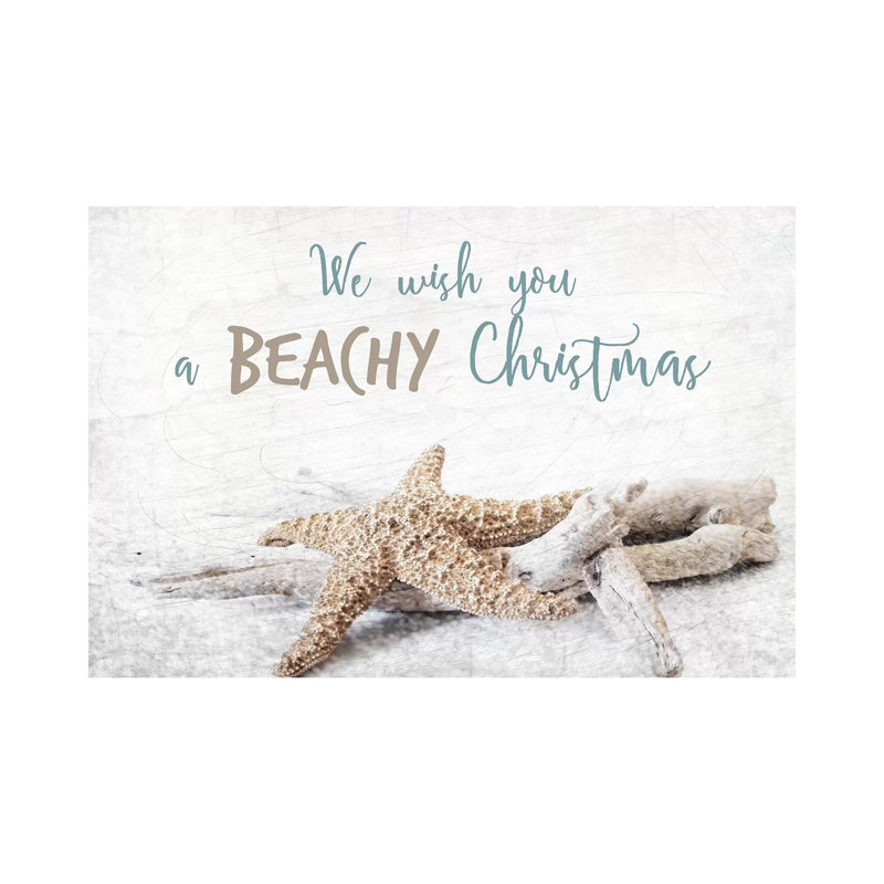 Beachy Christmas by Kimberly Allen - Wrapped Canvas Gallery-Wrapped Canvas Giclée, 66.04 cm H x 45.72 cm W