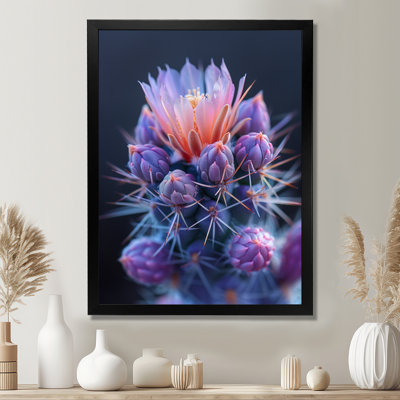 Cactus rose et mauve