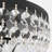 Ettinger 11.8" W 3-Light Metal and Crystal Drum Flush Mount