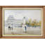Œuvre d'art du musée du Louvre à Paris, images de bureau de point de repère français élégant, impression sur toile encadrée.-413607379-413607381