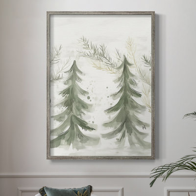 «Christmas Holiday Art CDXVII», reproduction d'art encadrée - bois massif