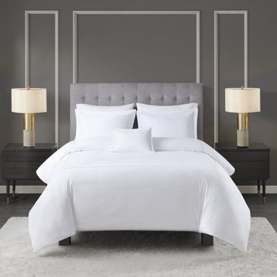 500 Thread Count Luxury Collection 100% Cotton Sateen Embroidered Duvet Cover Set -  Madison Park Signature, MPS12-508