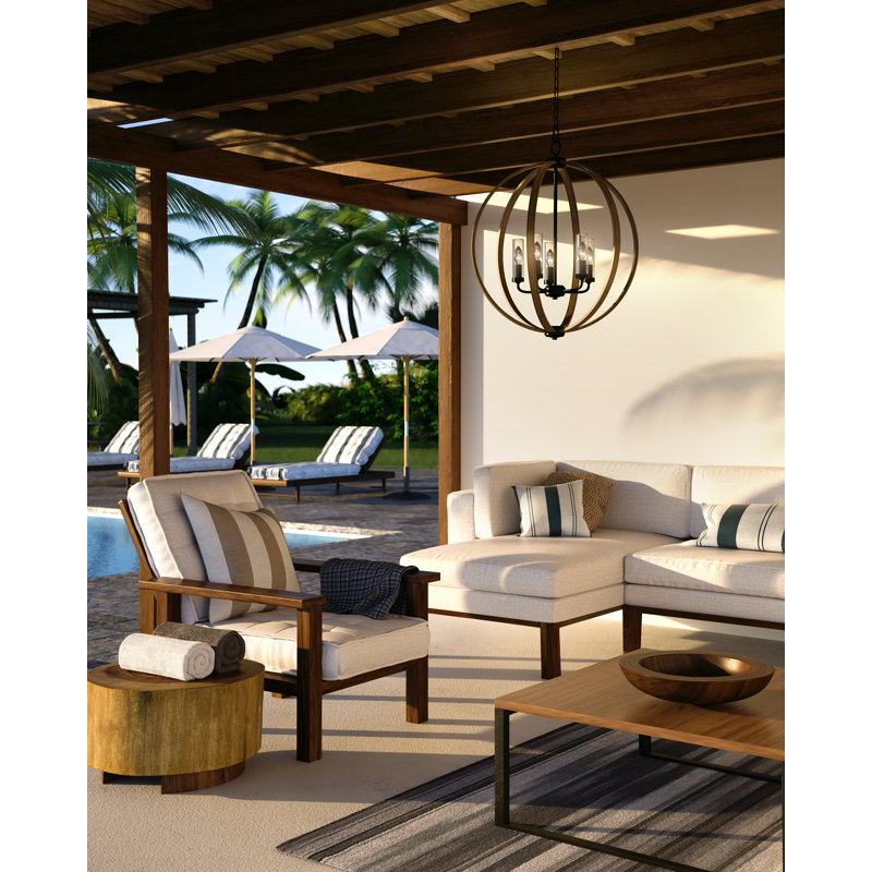 Allier 5 - Light LED Outdoor Chandelier