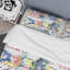 Multicolore bouquet de fleurs - ensemble de housse de couette floral - microfibre de polyester-597533350