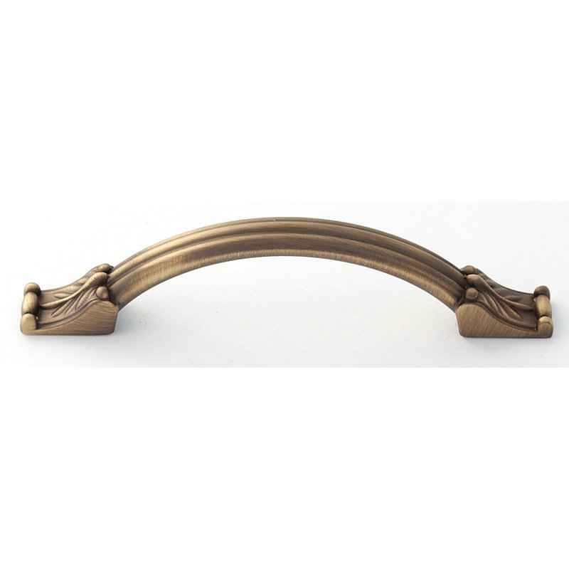 Fiore 4" Center to Center Arch Pull, 4", Antique English Matte