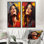 Ensemble de salon bourgogne bordeaux Pop Art Portrait - Celebrity Wall Art