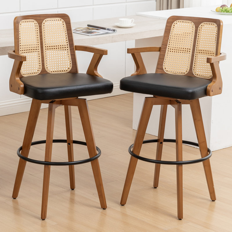 Tabouret de bar et tabouret de bar Modern, Noir, Tabouret de bar (siège d'une hauteur de 30 po)
