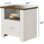 Ensemble de cadre de lit en tissu d'ameublement et de table de chevet Manfrid Boucle-1208817773-1208817769