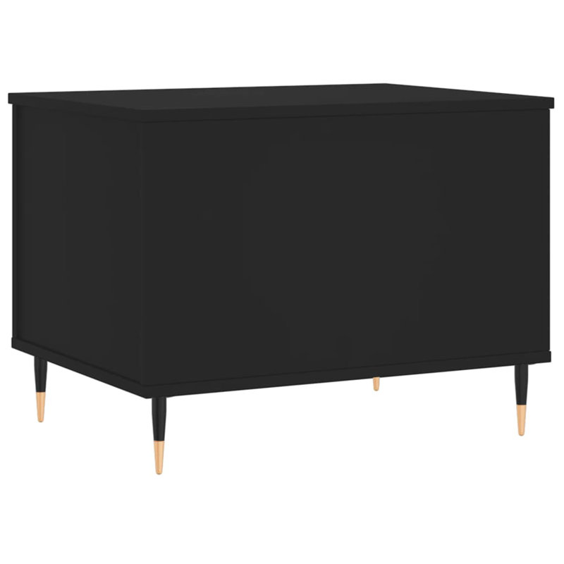 Dumond Coffee Table 90x44.5x45 cm Engineered Wood, Black, 45cm H x 90cm L x 44.5cm W