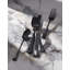 Portola Satin Black 20-Piece Flatware Set