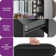 4-Drawer Makeup Vanity Table,Black Dressing Table with Mirror