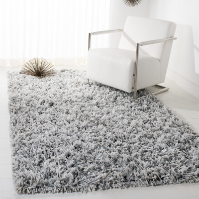 Poindexter Shag Hand Loomed Performance Solid Color Rug