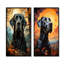 Chien grand danois grandeur - ensemble de 2 impressions sur toile de chien-298363083-298363085