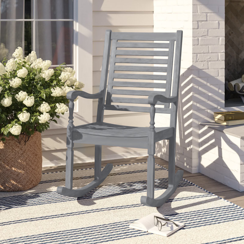 Raiah Acacia Outdoor Chair, Gray Wash