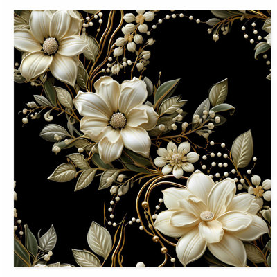 «Floral Victorian Floral Dream III», reproduction d'art classique sans cadre