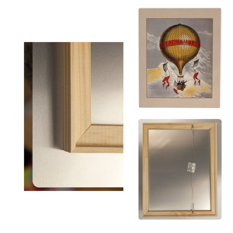 H. Lachambre Montgolfière — Portrait en métal, H 14 po x l 11 po