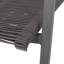 Chaise de salle à manger d'extérieur moderne en aluminium avec siège en corde (ensemble de 2) Créez une expérience culinaire intemporelle et améliorez le confort
