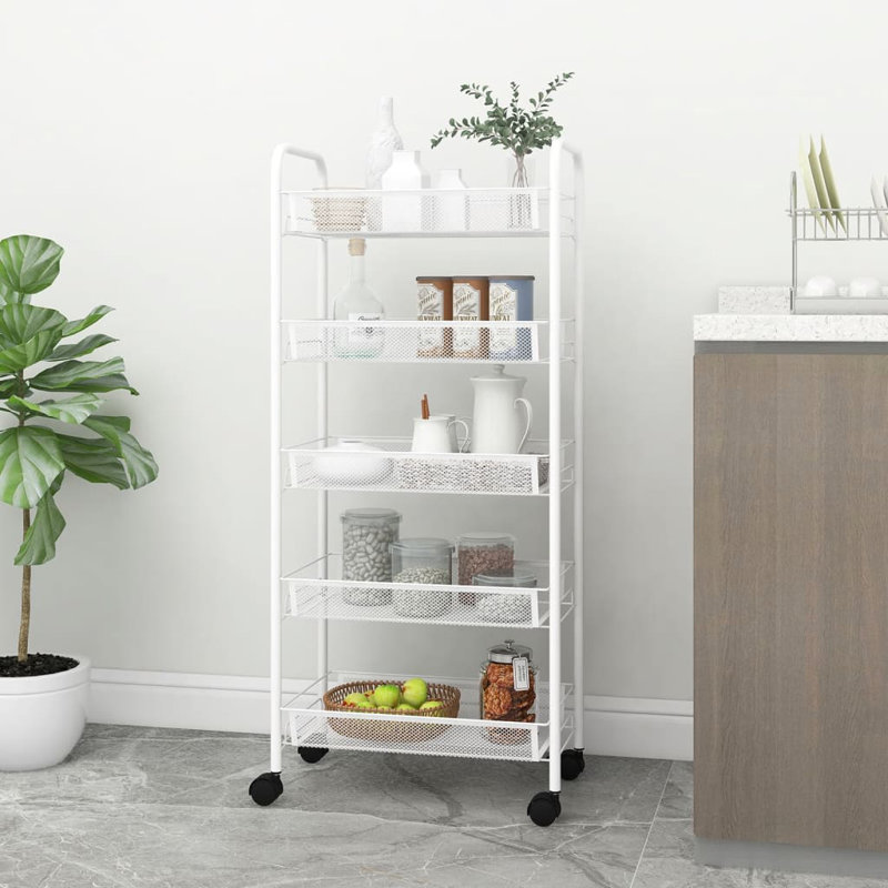 Petitt Kitchen Cart, White