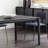 Nordic black solid wood dining table-102709538