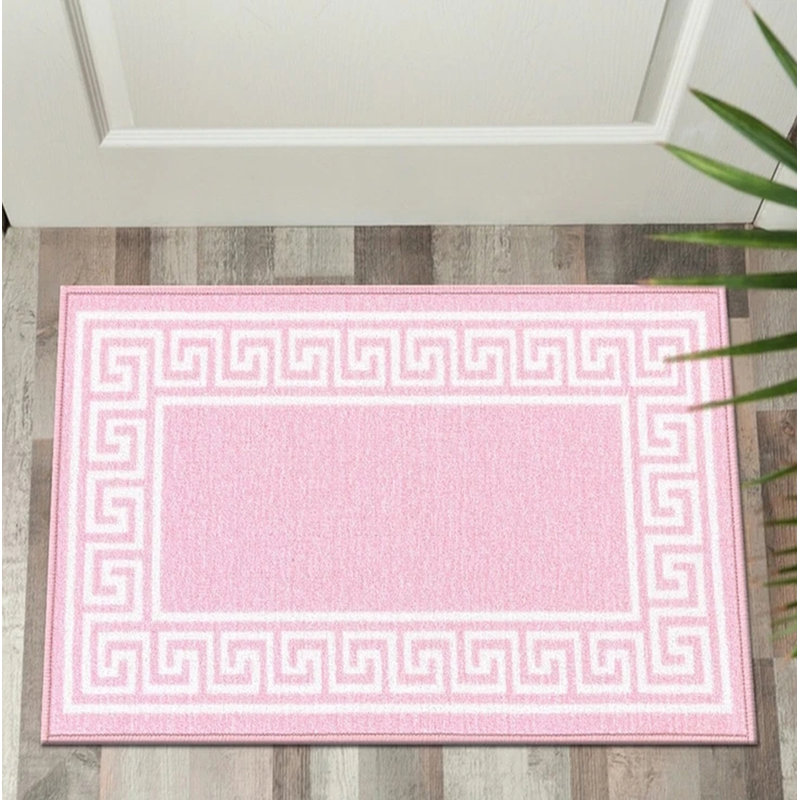 Gagliano Hand-Knotted Green/Cream Outdoor Rug, Rectangle 40 x 60 cm