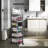 360 Degree Rotating Storage Rack Kitchen Cart with 5 Swing Out Shelves
