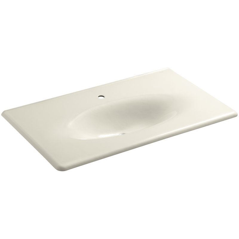 Plateau de meuble-lavabo 38 po Iron Impressions, Daim, Simple