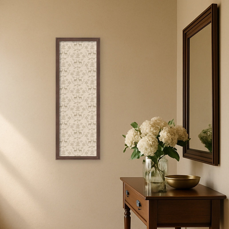 Rangement mural encadré en tissu, H 38 po x l 14 po