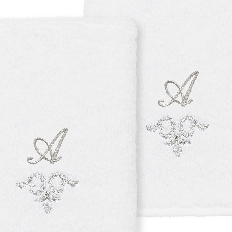 Essuie-mains en coton Monica, Blanc, A