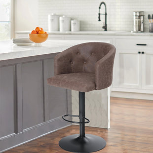Tabouret de bar pivotant à hauteur réglable
