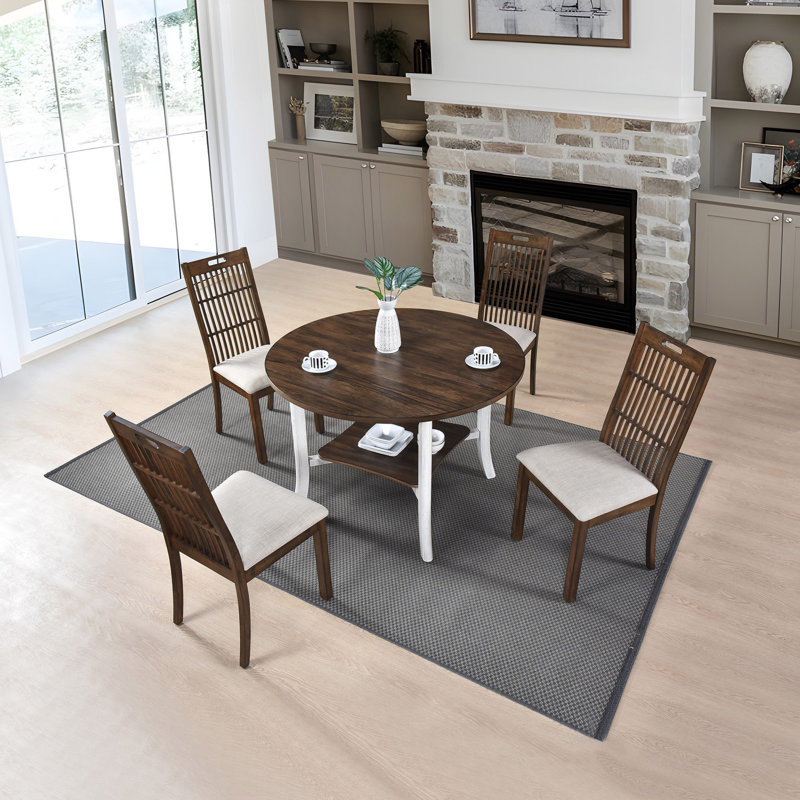 Ensemble de table ronde avec 1 table et 4 chaises