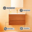 30" Wall Mounted & Floating Single Vanity With Ceramic Sink