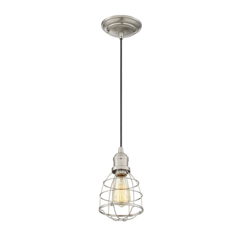 Hatsumi 1 - Light Single Pendant, Satin Nickel