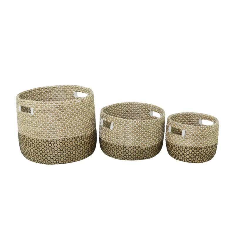 3 Piece Seagrass Basket Set