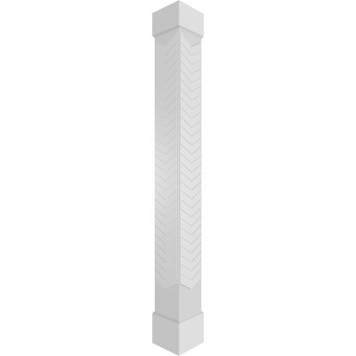 Craftsman Classic Chervon Modern Square non effilé avec colonne standard standard et base standard