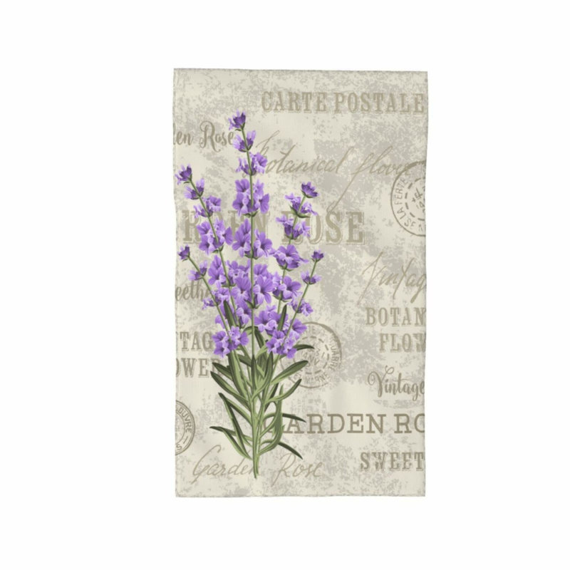 Spring Bloom Lavender Hand Towel - Highly Absorbent, Soft Cotton, Decorative for Bathroom, Hotel, Gym, Spa, Multipurpose Fingertip Towels
