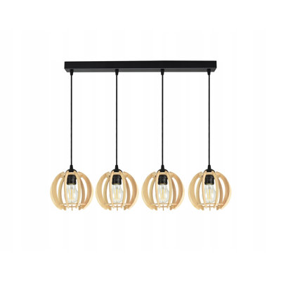 Woodruff 4 - Light Black Kitchen Island Pendant