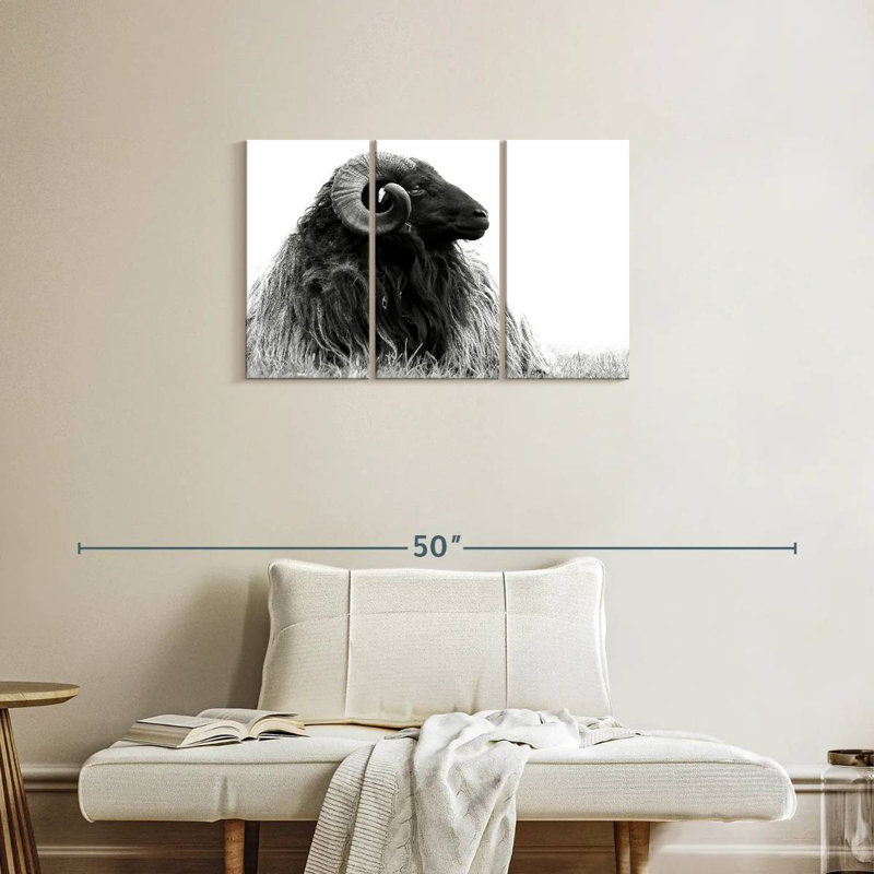 Bighorn Ram, 20" H x 33" W
