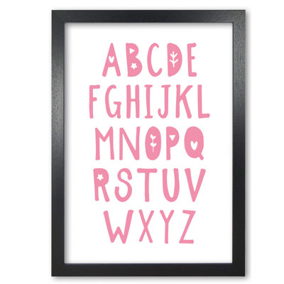 Bright Pink Alphabet - Print
