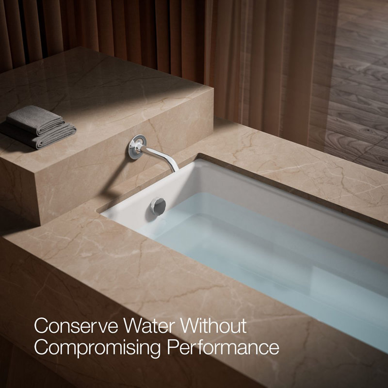 Purist® Wall-Mount Non-Diverter Bath Spout, 35-Degrees, Polished Chrome