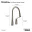 Simplice Pull-down Bar Sink Faucet with Three-function Sprayhead-2082150808
