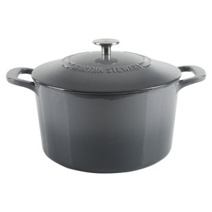Martha Stewart Collection Collector's Enameled Cast Iron 6 Qt. Round Dutch  Oven $39.99 After Rebate