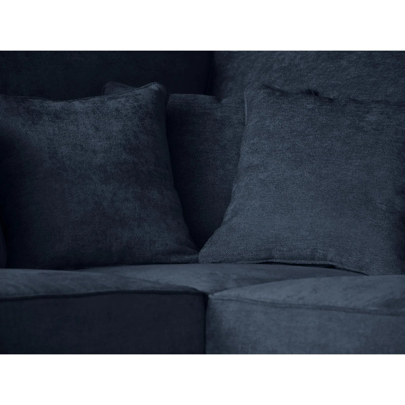 Qualee 6 Seater Sofa & Chaise, Right Hand Facing, Dark Blue