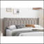 Cadre de lit tête de lit à motif de losanges moderne en tissu pour grand lit 1pc-1458054568