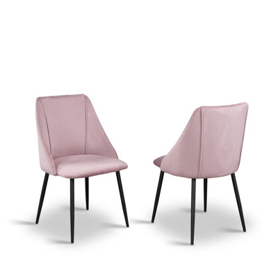 18'' H Velvet Upholstered Side Chair