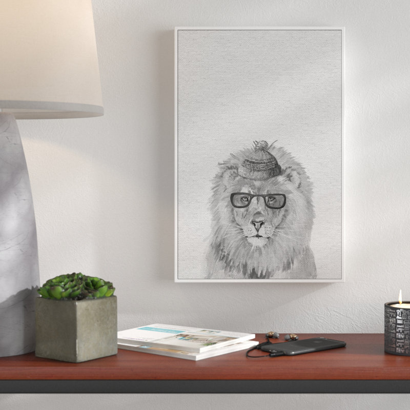 " Funky Lion ", 18" H x 12" W x 1.5" D