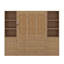 Grand lit escamotable avec tablettes et armoires