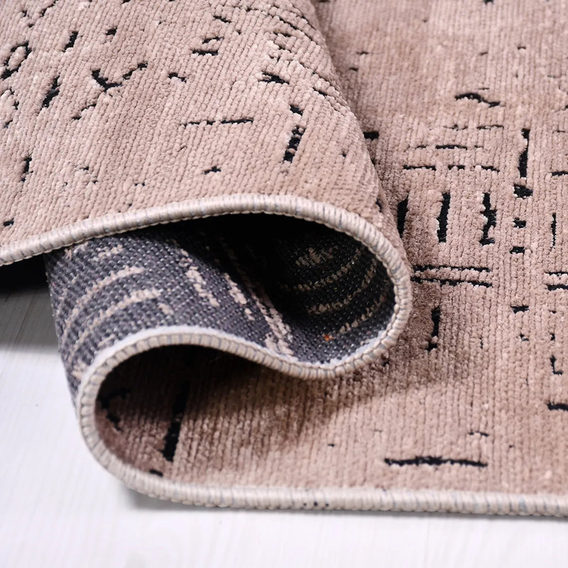 Tapis en polyester vison Dennisport facile à nettoyer, 5 pi x 7,5 pi