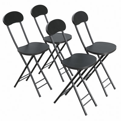 4pcs Portable and Foldable Dining Chairs